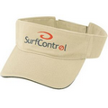 Pro Style Washed Cotton Twill Visor w/ Sandwich Bill